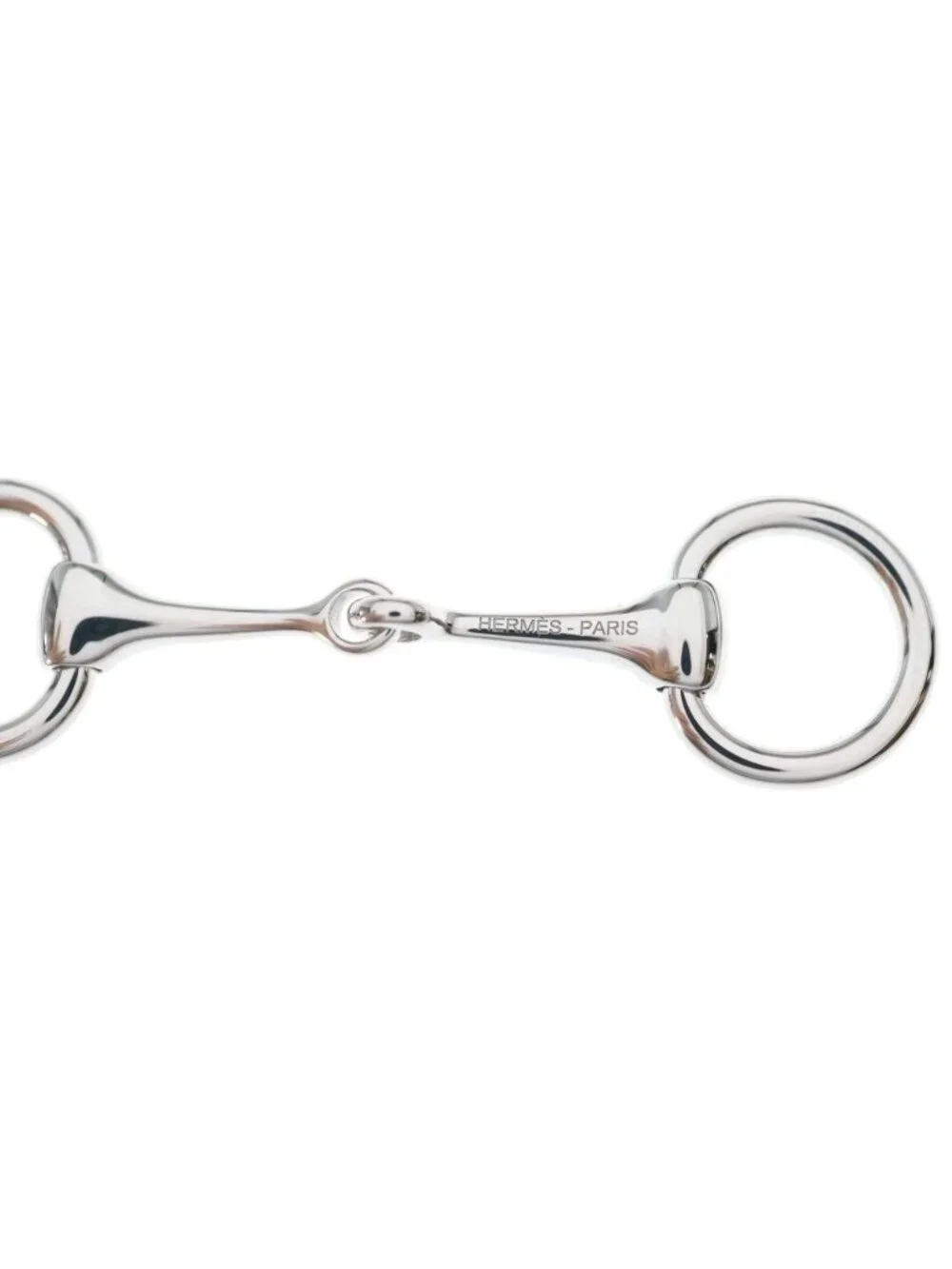 Hermes Mini Mall Scarf Ring Twilly Silver - Picture 5 of 6